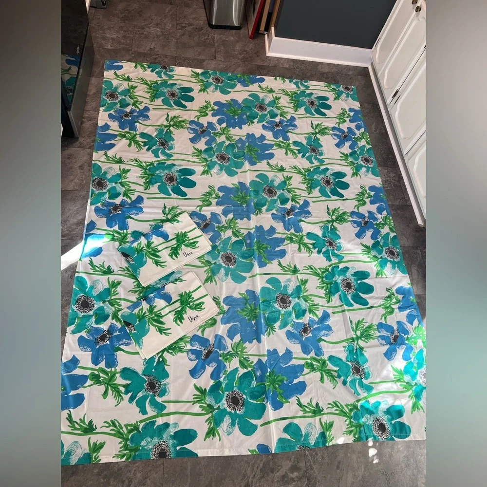 Vintage Vera Neumann Collection by Burlington flat sheet & 1 pillow case 2 sets